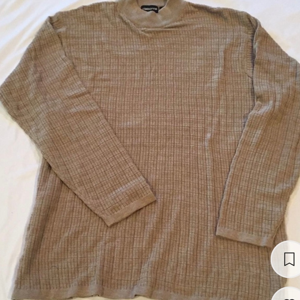 NWT Claiborne Men’s Mock Neck Sweater, Large